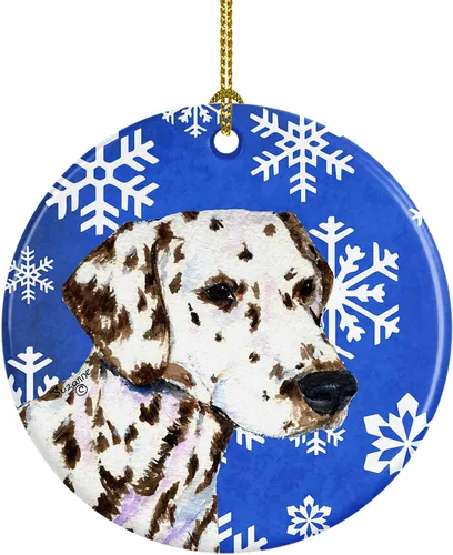 Miniatura 145 de Caroline's Treasures Cavalier Spaniel - Adorno de cerámica para colgar en el árbol de Navidad, para el hogar, Navidad, fiestas, regalo, 3 pulgadas