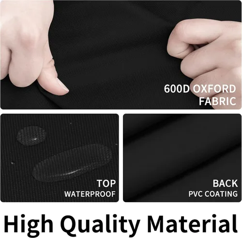 Miniatura 3 de Easy-Going Funda resistente 600D para muebles de patio, juego de mesa y silla rectangular al aire libre, funda impermeable para exteriores