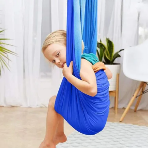 Miniatura 4 de Columpio sensorial para adultos, columpio de terapia para niños, hamaca elástica para niños, columpio sensorial para interiores y exteriores, silla