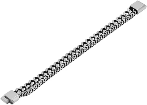Miniatura 3 de Pulsera de acero inoxidable doble Franco y curban para hombre