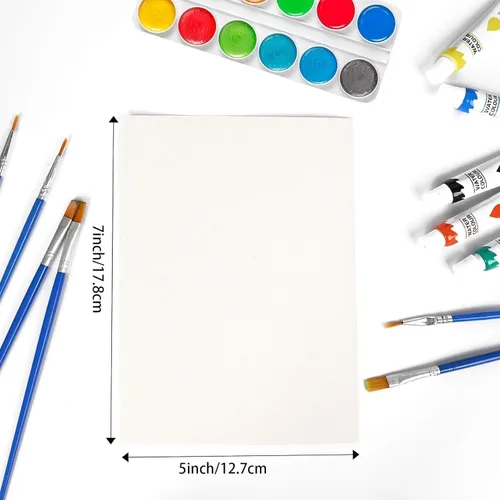 Miniatura 2 de 100 hojas de papel de acuarela a granel, 140 lb/300 GSM, papel grueso de color de agua de prensado en frío, almohadilla de acuarela para bocetos