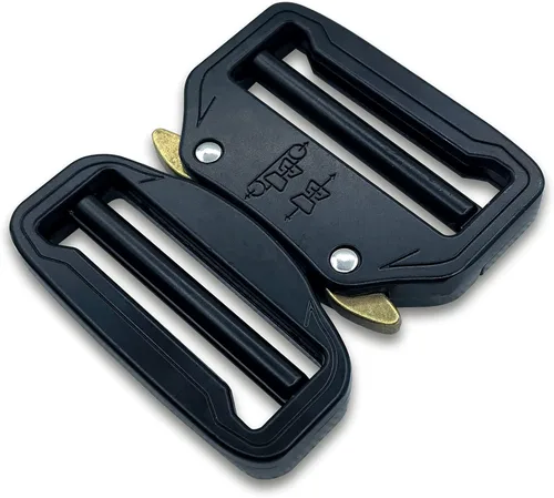 Miniatura 8 de Hebilla de cinturón táctica ajustable dual de metal, hebilla de cinturón resistente de 1 pulgada (0.984 in)