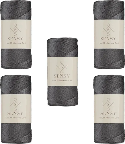 Miniatura 178 de Sensy Premium Cuerda de Poliéster de 2mm 251 Yardas Cuerda de Polipropileno 100% Cordón de Macramé 2mm Cordón para Bolsa de Ganchillo Cuerda