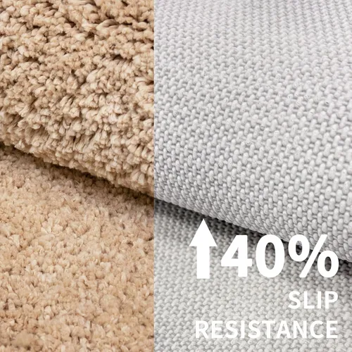 Miniatura 4 de Disolla Alfombra de inodoro en forma de U, color beige, 23 x 24, lavable a máquina, antideslizante, alfombra de piso de inodoro de felpa suave