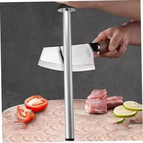 Miniatura 2 de Varilla de afilar cuchillos, barra afiladora de cuchillos profesional de 12 pulgadas, acero de afilado portátil y ligero con mango de polipropileno