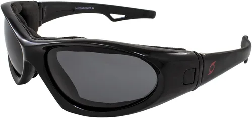 Miniatura 8 de Hurricane Eyewear Category-5 Water-Sports Floating Goggles Interchangeable to Sunglasses Black Frame w/Polarized Smoke Lens