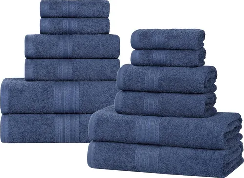 Miniatura 27 de Superior Juego de 6 toallas de mano de algodón ecológico, toallas pequeñas para spa, hotel, baño de invitados, cocina, secado rápido, suave