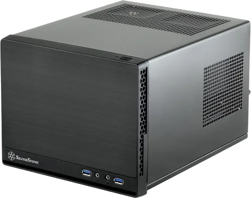 Miniatura 10 de SilverStone Technology Ultra Compact Mini-ITX - Carcasa para computadora con panel frontal de malla, color negro (SST-SG13B-USA)