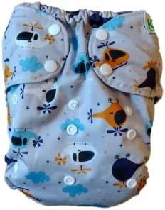 Miniatura 4 de Pañal de tela XL para niños grandes, 30-70 libras, reutilizable para niños de 13 a 66.1 lbs (animales del bosque)