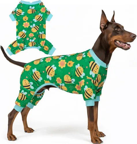 Miniatura 19 de KYEESE - Pijamas de terciopelo para perros y mascotas, ropa suave, abrigo para perros pequeños, mameluco cómodo y elástico, disfraz