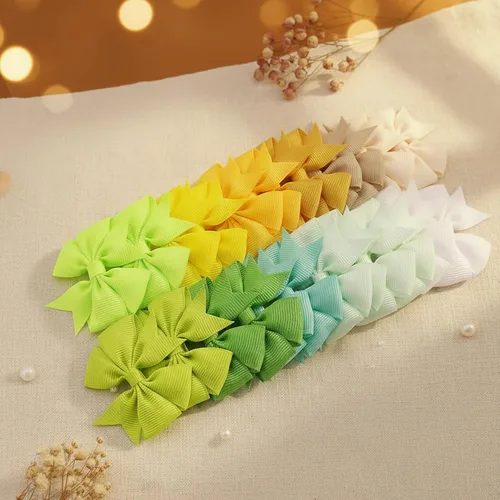 Miniatura 5 de 60 piezas de broches para el pelo con lazos para bebés: broches de 2 pulgadas totalmente forrados para bebés y niñas (30 pares)