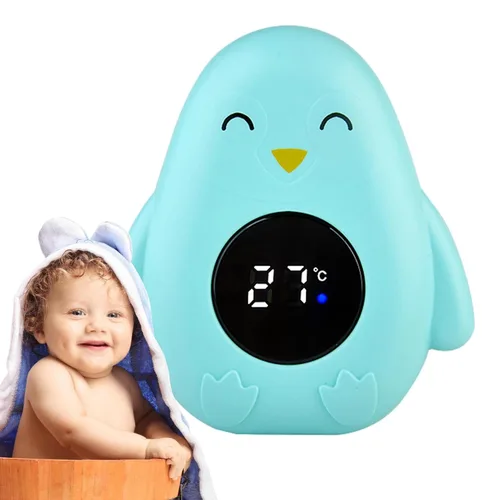 Miniatura 7 de Termómetro de baño para bebés, medidor de agua, medidor de dibujos animados, termómetro electrónico de bañera, monitor de temperatura flotante