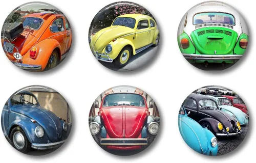 Beetle Bug Car - Imanes lindos para casillero para adolescentes, suministros escolares divertidos, pizarra blanca para oficina o nevera, imán
