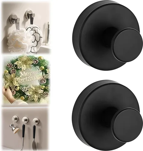 Miniatura 16 de Ganchos de ventosa para coronas en vidrio, ganchos de ventosa para ducha interior, ganchos de corona para puertas delanteras, ganchos de metal