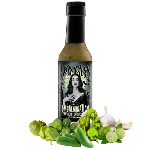 Miniatura 9 de Salsa picante Hellfire Devil's Gold, galardonada con múltiples premios, salsa picante gourmet a base de frutas, cuenta con pimientos amarillos súper