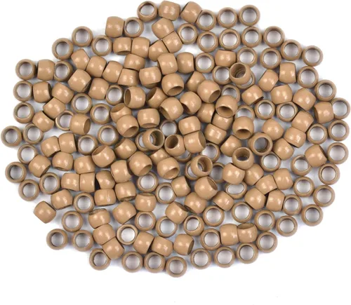 Miniatura 9 de Nano cuentas de cobre de 0.098 pulgadas para extensiones de cabello, cuentas de micro enlaces, extensiones de cabello nano anillo