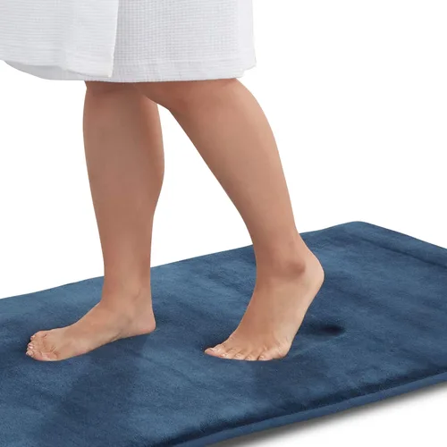 Miniatura 18 de Alfombra de Baño de Espuma Viscoelástica Antideslizante Absorbente Súper Acogedora de Terciopelo para Baño (17 pulgadas X 24 pulgadas, Autumn Glaze)