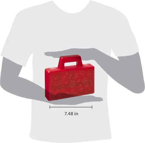 Miniatura 2 de Room Copenhagen, Lego 40870001 - Caja de clasificación para llevar - Estuche de viaje con divisores organizadores, color rojo
