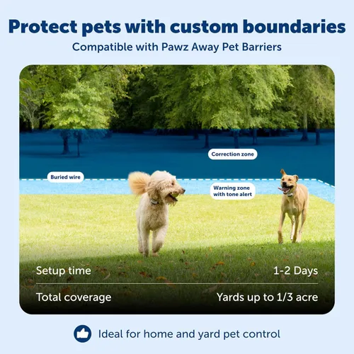 Miniatura 3 de PetSafe PetSafeClassic - Valla para perros y gatos - de la empresa matriz de la marca Invisible Fence - Incluye 500 pies de alambre - Cobertura