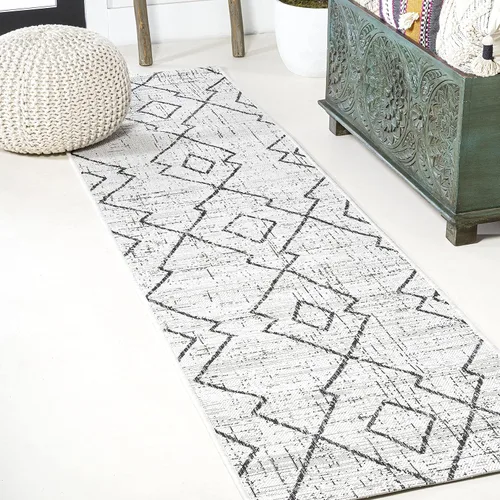 Miniatura 13 de Eyely BMS128A-28 - Alfombra tribal de Papá Noel Mónica Carwa con diseño de enrejado de diamantes para interiores y exteriores, estilo bohemio
