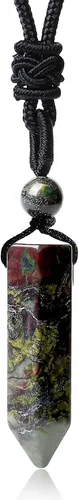 Miniatura 22 de XIANNVXI Collar de Cristal para Hombres y Mujeres con Cuerda Ajustable, Punto Hexagonal, Piedras de Cristal Curativas, Collares de Joyería