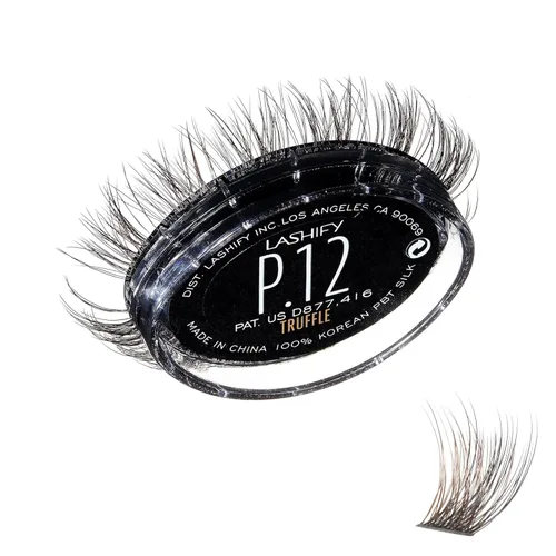Miniatura 11 de Lashify Plushy - Pestañas postizas de 10 mm de gasa en negro, pestañas falsas fáciles de hacer DIY para un aspecto voluminoso pero aún natural