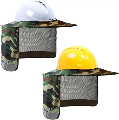 Miniatura 10 de TCCFCCT Protector Solar para Casco Duro, Visera Completa con Protección para Cuello, 2 Paquetes, Casco Duro No Incluido