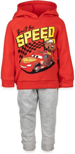 Miniatura 4 de Disney Pixar Cars Lightning McQueen - Conjunto de sudadera con capucha y pantalones de vellón