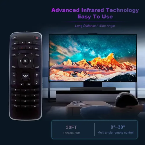 Miniatura 4 de Reemplazo remoto XRT010 para VIZIO TV E320-A0 E241-A1 E290-A1 E390-A1 E320-A1 E420-A0 E470-A0 E420VSE E390VL E471VLE E240AR E320AR E420AR E420AR
