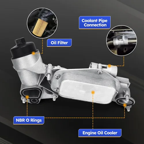 Miniatura 5 de 93186324 Enfriador de aceite del motor con conjunto de filtro de aceite para 09-11 CHEVROLET AVEO AVEO5, 11-16 Chevy Cruze, 12-17 Chevy Sonic/09