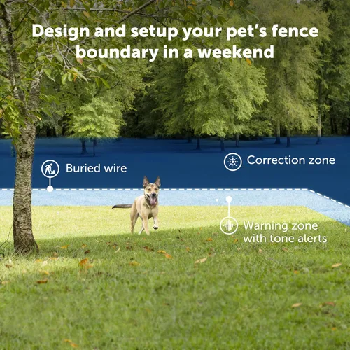 Miniatura 2 de PetSafe Sistema de Valla Subterránea Básica para 2 Perros - Barrera Eléctrica para Mascotas de Fácil Instalación con Banderas de Señalización Visual