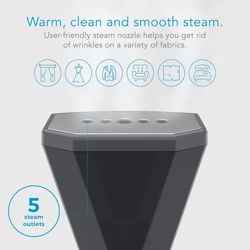 Miniatura 6 de Steamfast VALET - Vaporizador de mano para ropa, sin químicos, tanque extraíble, tiempo de calentamiento rápido, apto para viajes, color blanco