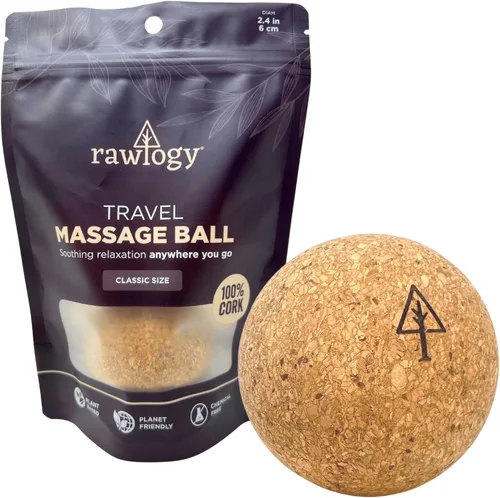 Miniatura 13 de Bola de masaje de corcho de viaje, alternativa ligera y sostenible a la bola de lacrosse para aliviar el dolor muscular