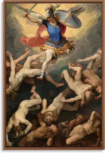 Miniatura 9 de Cuadro en lienzo con marco flotante para pared - El triunfo del cristianismo sobre el paganismo de Gustave Doré - 16 x 24 pulgadas