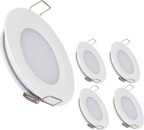 Miniatura 11 de acegoo Luz de Techo Empotrada para RV de 2-3/4" 12V Luz LED de Disco Regulable para Campervan Camión Caravana Barco Techo Bajo Gabinete Iluminación