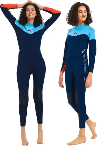 Miniatura 9 de XUKER Women Men Wetsuit 2mm 3mm, Neoprene Wet Suits Front/Back Zip in Cold Water Full Body Dive Suit for Water Sports