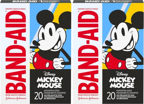 Miniatura 10 de Band-Aid - Vendas adhesivas para cortes y raspaduras menores, cuidado de heridas con Mickey Mouse de Disney, vendas divertidas para niños y bebés