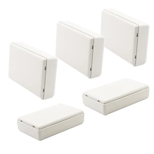 Miniatura 25 de Zulkit 12 cajas de proyecto de plástico ABS para proyectos eléctricos, caja de conexiones pequeña, color blanco, 2.17 x 1.28 x 0.79 pulgadas