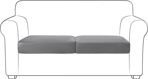 Miniatura 55 de Yates Home Funda de cojín de piel sintética para sofá, impermeable, elástica, para asiento de caravana, sofá biplaza, protector de muebles, funda