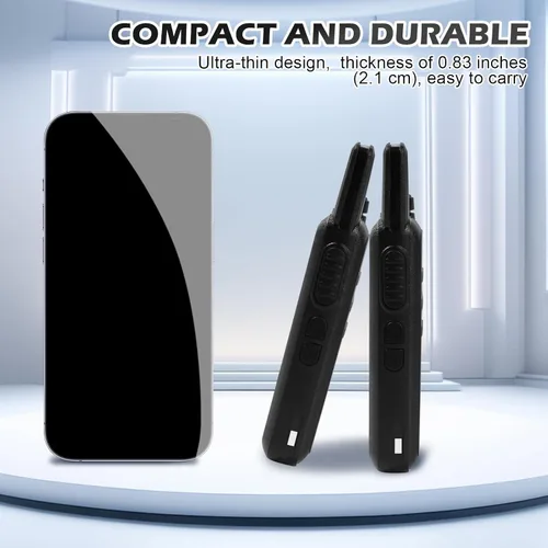 Walkie Talkies recargables para adultos, 22 canales FRS, radios bidireccionales con auriculares, mini transceptores VOX de largo alcance para