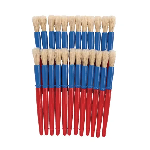 Miniatura 3 de Colorations® Juego de 24 pinceles de mango de plástico de mejor valor, manualidades para niños, pintura para niños, pinceles a granel, paquete