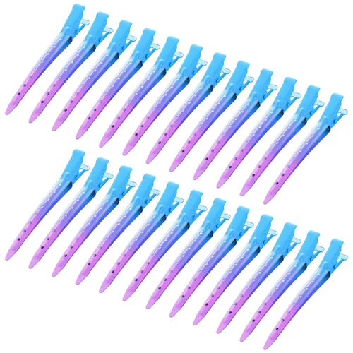 Miniatura 11 de 24 Paquetes de Pinzas Pico de Pato, Bantoye 2.75 Pulgadas Pinzas de Cocodrilo Rizadoras de Metal Antioxidante con Agujeros para Peinado del Cabello