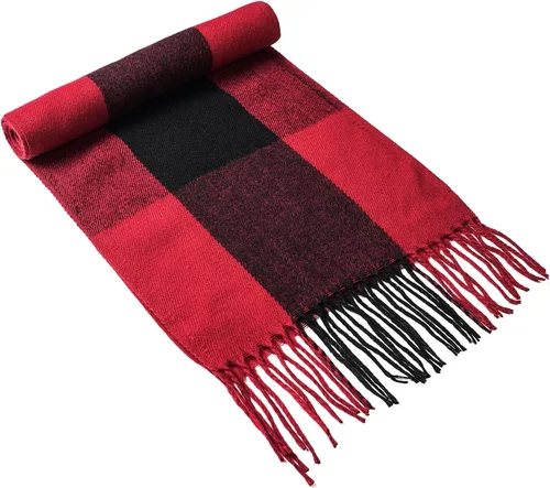 Miniatura 112 de Alpine Swiss Bufanda a cuadros para hombre, ultra suave, chal de invierno, cálido, ligero, para clima frío