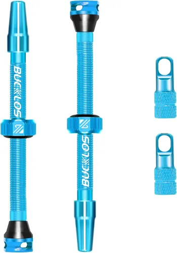 Miniatura 18 de BUCKLOS Vástago de válvula Presta sin cámara 40/44/55/60/65/80/100 mm, kit de vástago de válvula con herramienta de extracción de núcleo para Varios