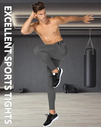 Miniatura 72 de SPVISE Pantalones de compresión para hombre, leggings para deportes, gimnasio, mallas atléticas frescas y secas, capa base para correr, fútbol