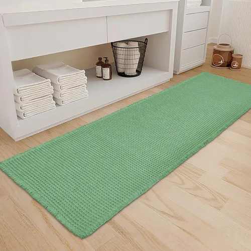 Miniatura 36 de ZALL - Tapete de baño de punto gofre beige, súper absorbente, antideslizante, color crema, 18 x 30 pulgadas, lavable a máquina, ultra suave