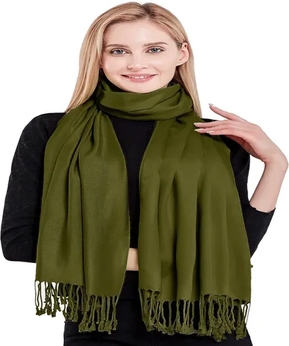 Miniatura 4 de CJ Apparel Solid Color Tassels Design Nepalese Shawl Seconds Scarf Wrap Stole Throw Head Wrap Pashmina Hand Made in Nepal New