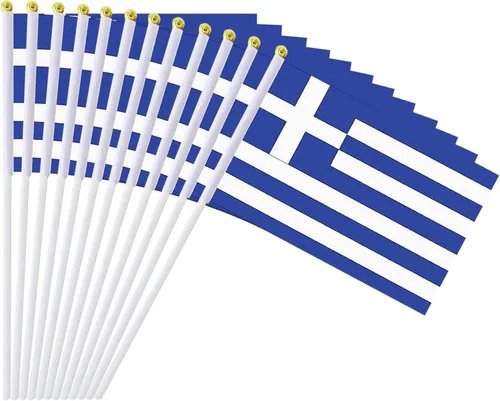 Miniatura 29 de Bandera de México, bandera mexicana, pequeñas mini banderas de mano de México en palo, ideal para fiestas, desfiles, eventos deportivos