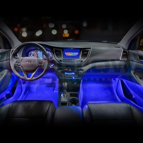 Miniatura 3 de LEDglow, Kit de 4 Piezas de Iluminación LED para Debajo del Tablero, Color Único Azul