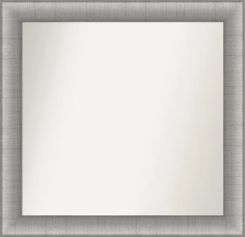 Miniatura 337 de Amanti Art Espejo de baño plateado para sobre fregadero, 28 x 47 pulgadas, espejo rectangular de plata imperial, marco de madera tradicional de gran
